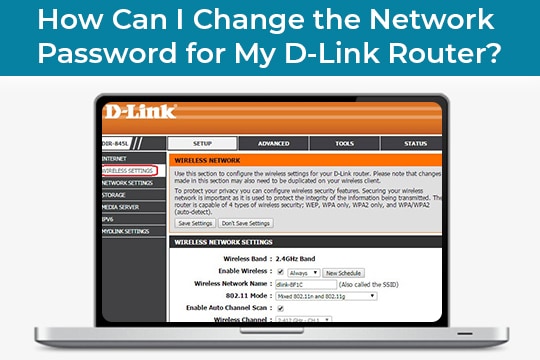 Change D-Link Network Password